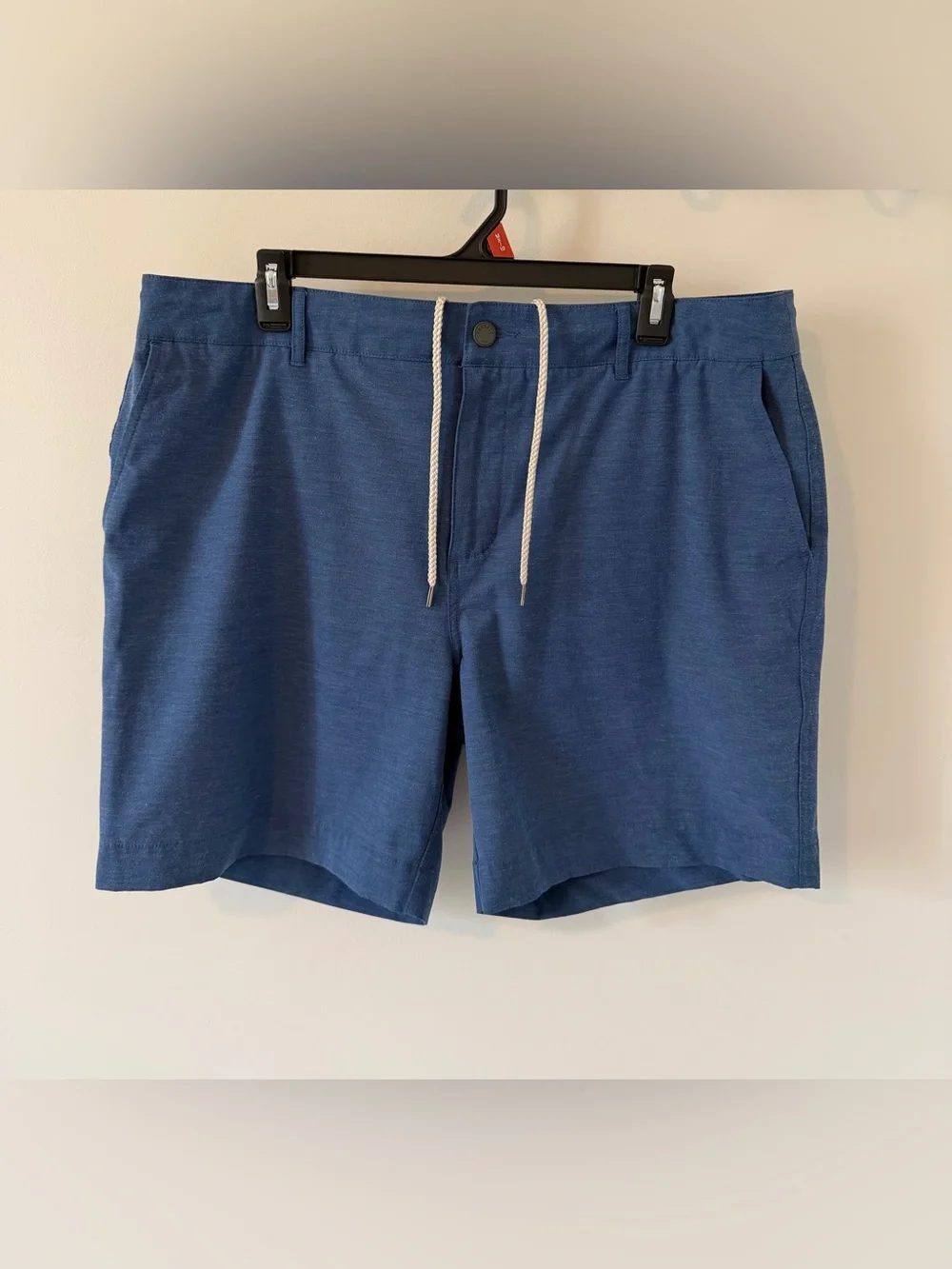 Faherty Men’s All Day Shorts 7” Blue Size 36 Chino Drawstring